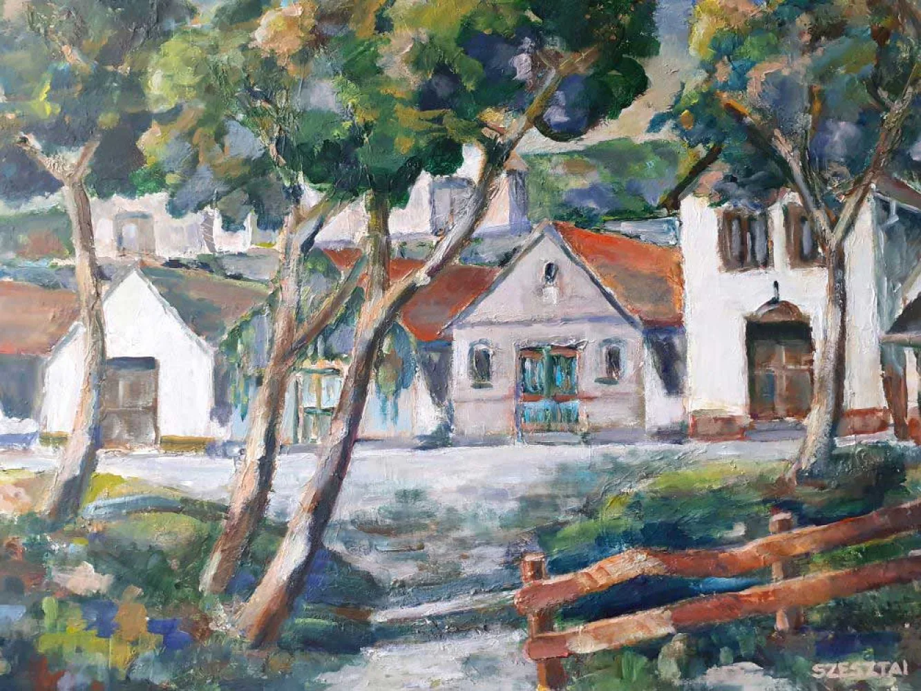 Cellar row in Villánykövesd
