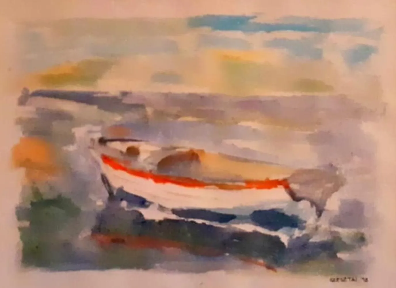 A boat is waiting for us