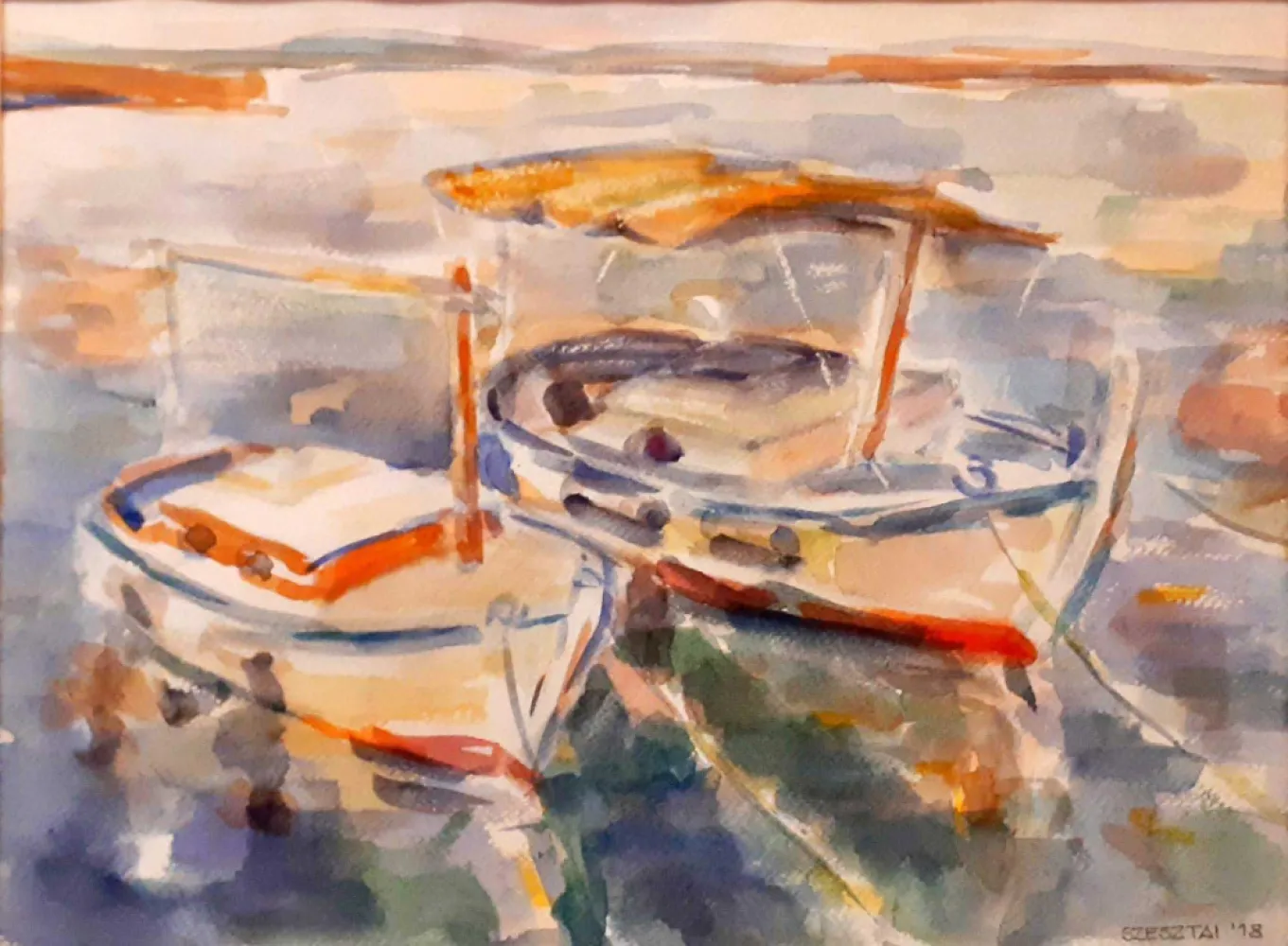 Barges on the Adriatic