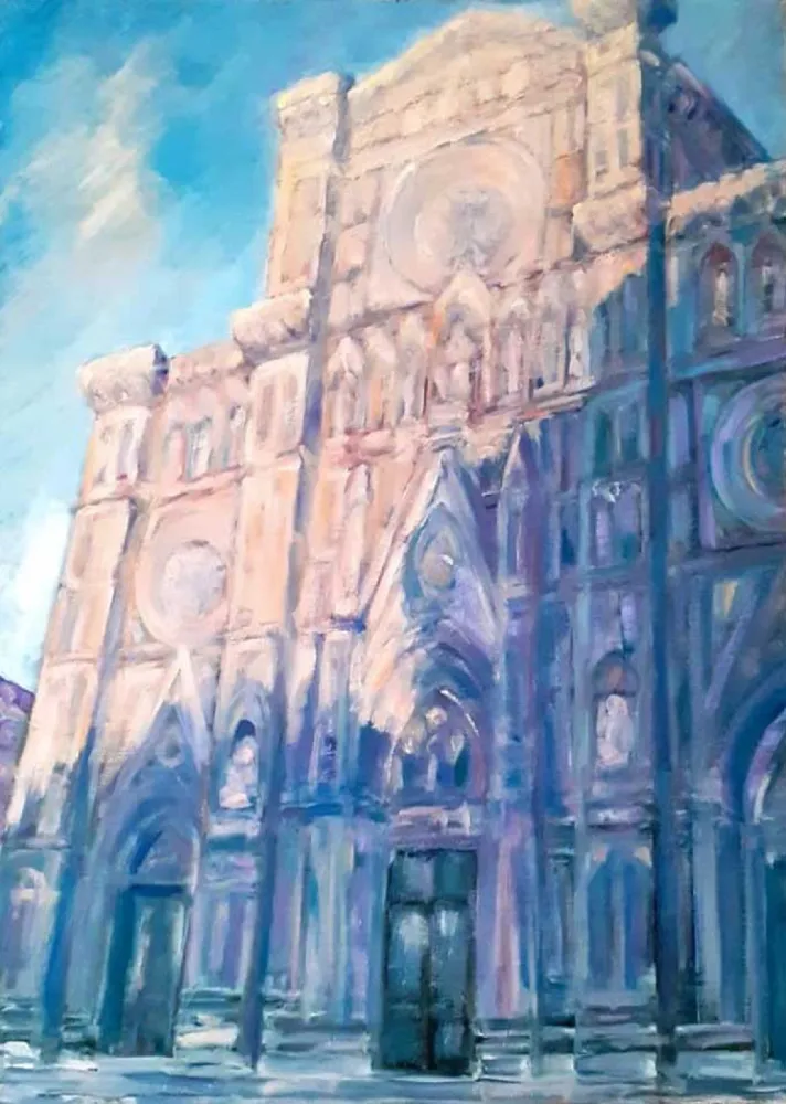 The Florence Cathedral in afternoon sunlight
