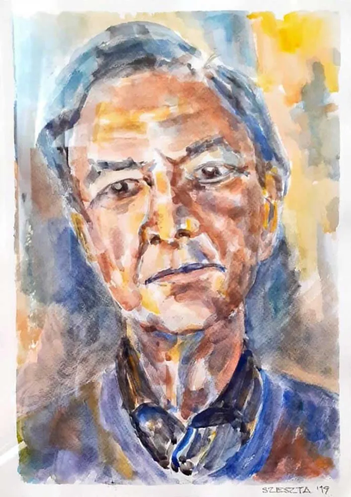 Self-portrait in M.'s style