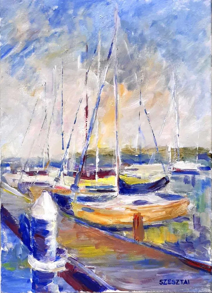Resting sailboats 1.