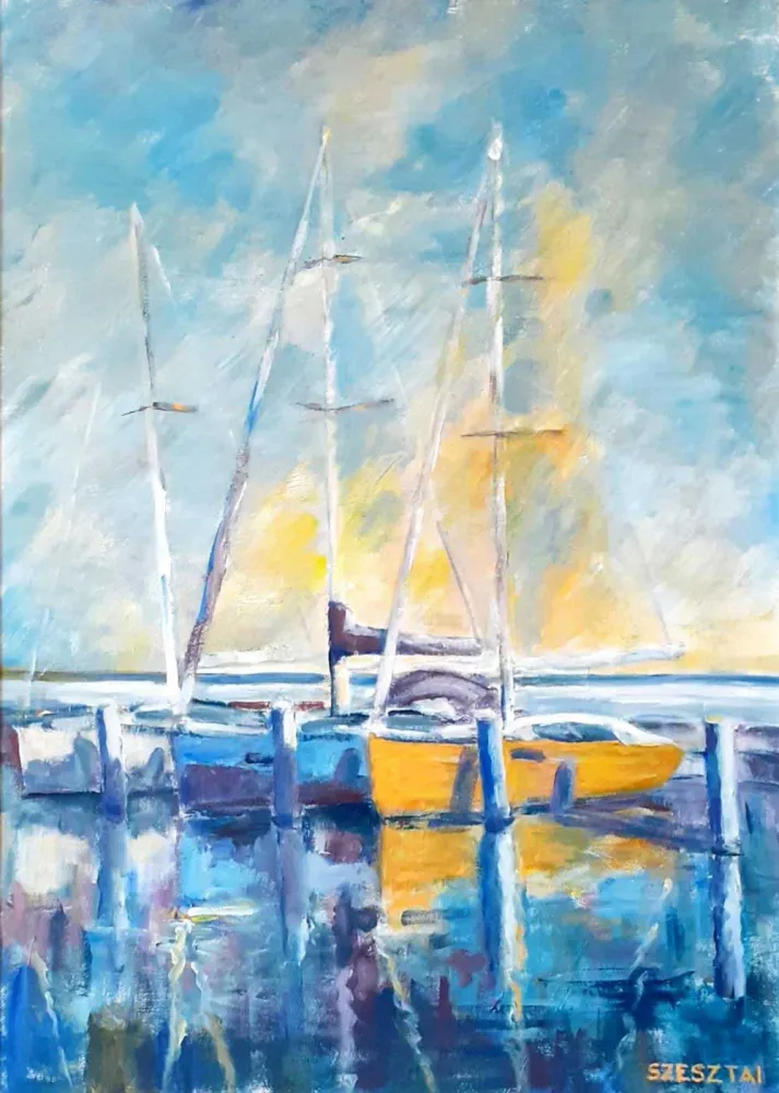 Resting sailboats 2.