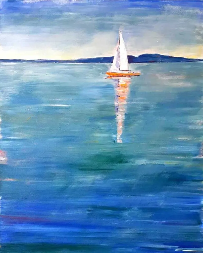 Sailboat on Lake Balaton