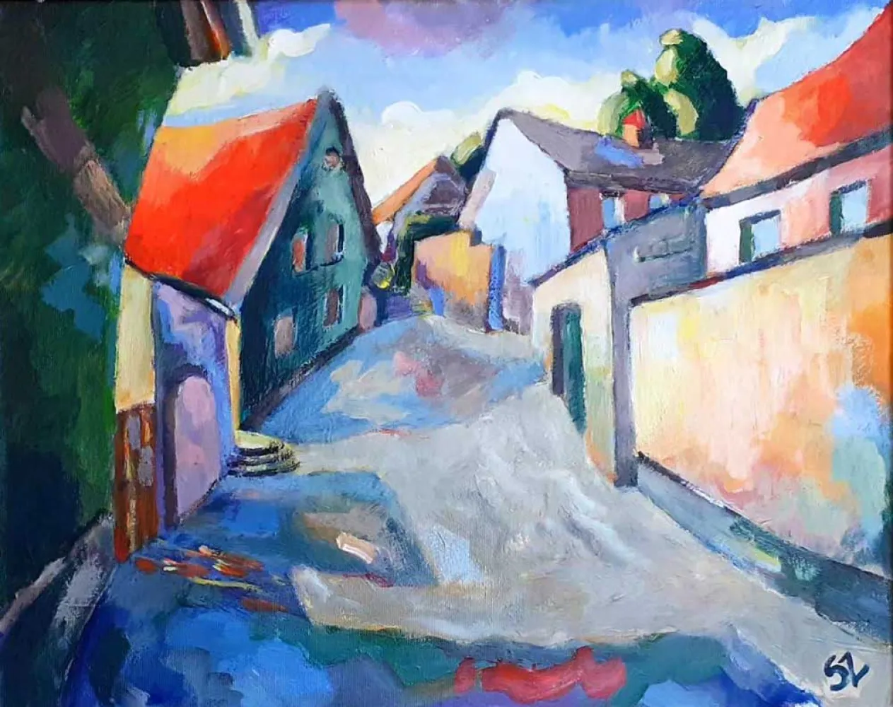 Street in Szentendre in B.R.'s style