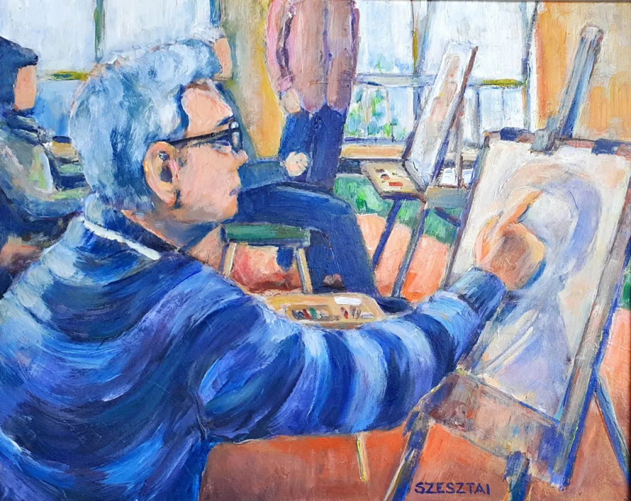 In the studio