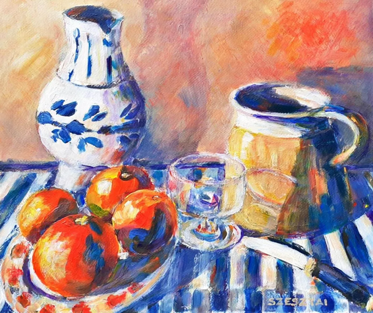 Still life with mandarins 1.