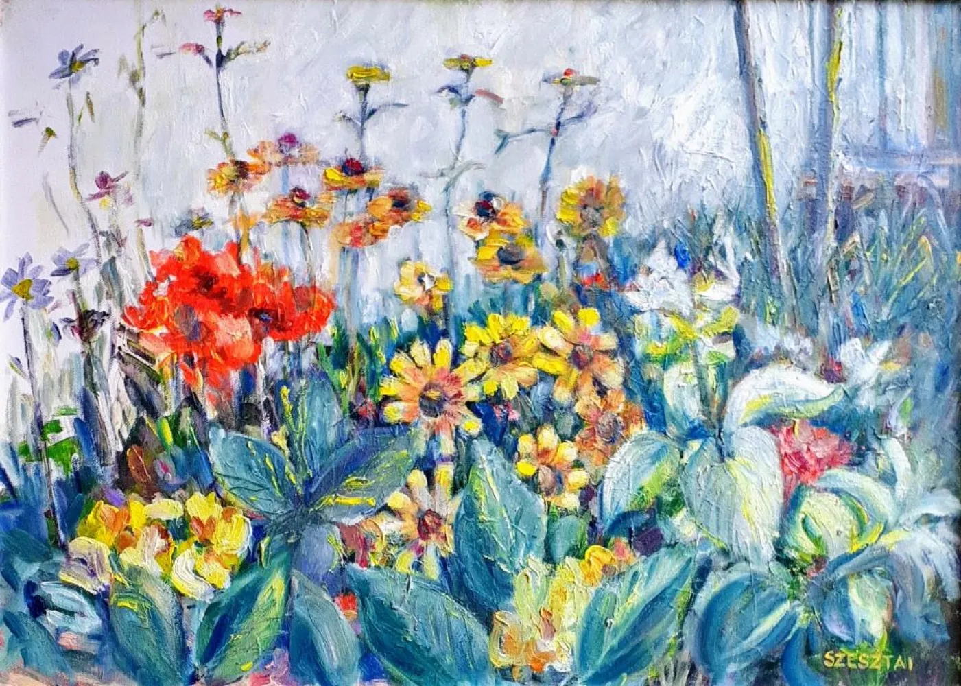 Flower corner in Almádi